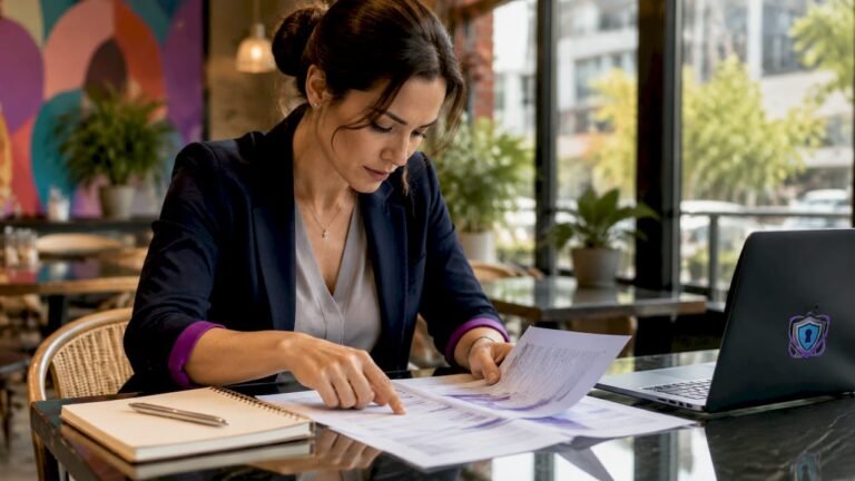 Cybersecurity analyst reviewing network logs